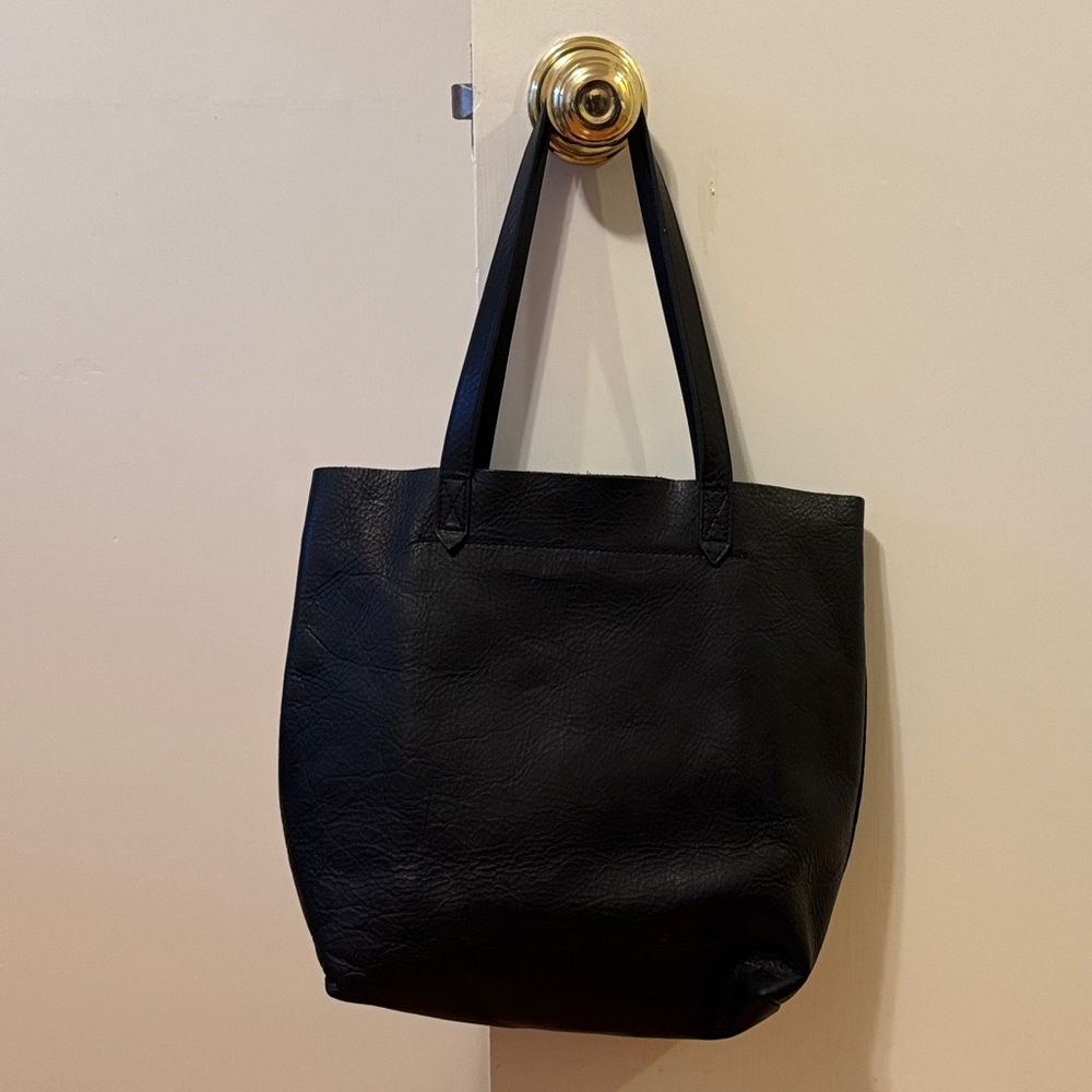 Madewell NWOT Small Transport Tote, Black Leather
